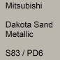 Preview: Mitsubishi, Dakota Sand Metallic, S83 / PD6.